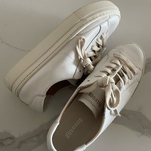 Soludos white platform sneakers. Size 6.5